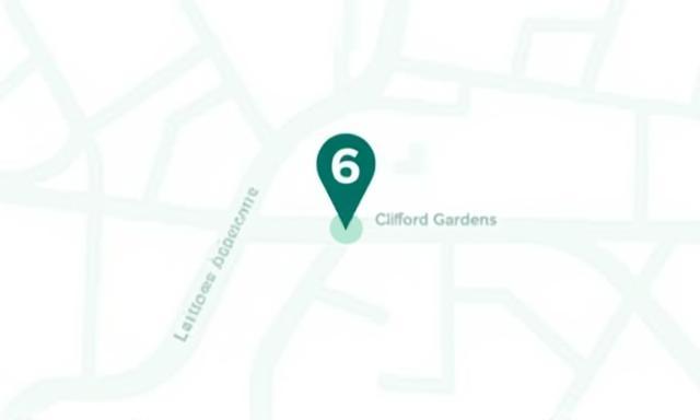 Mapa estático mostrando la ubicación de ADPEVENTWORLD LTD en 6 Clifford Gardens, London